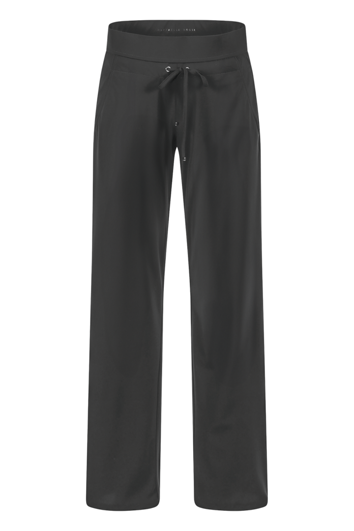 Rafaello Rossi CADICE STRAIGHT pantalon-68% polyamide, 32% elasthaan-DAMES BROEKEN-Zwart