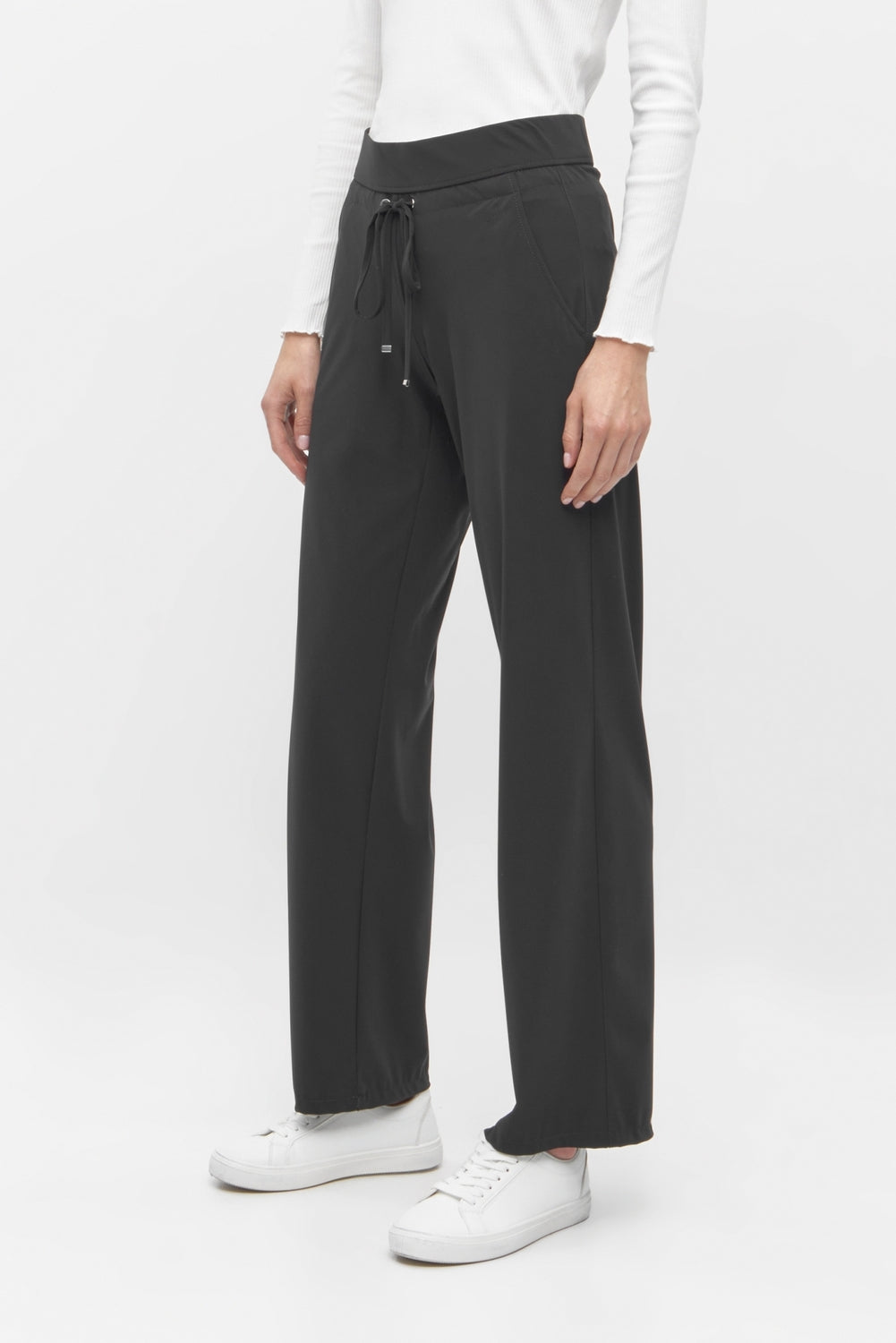 Rafaello Rossi CADICE STRAIGHT pantalon-68% polyamide, 32% elasthaan-DAMES BROEKEN-Zwart
