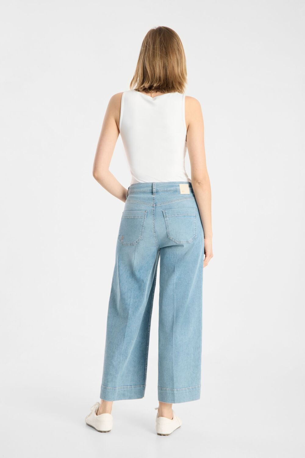 Raffaello Rossi Miru Jeans – Blauw-79% katoen, 11% polyester, 8% lyocell, 2% elastaan-DAMES BROEKEN-Blauw