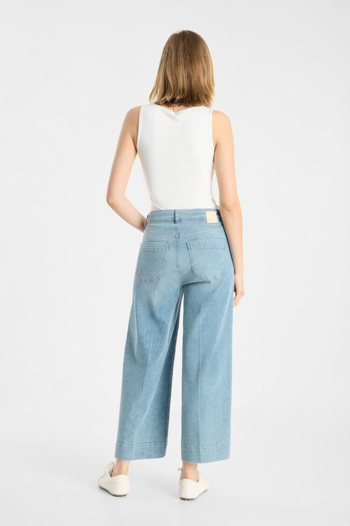 Raffaello Rossi Miru Jeans – Blauw-79% katoen, 11% polyester, 8% lyocell, 2% elastaan-DAMES BROEKEN-Blauw