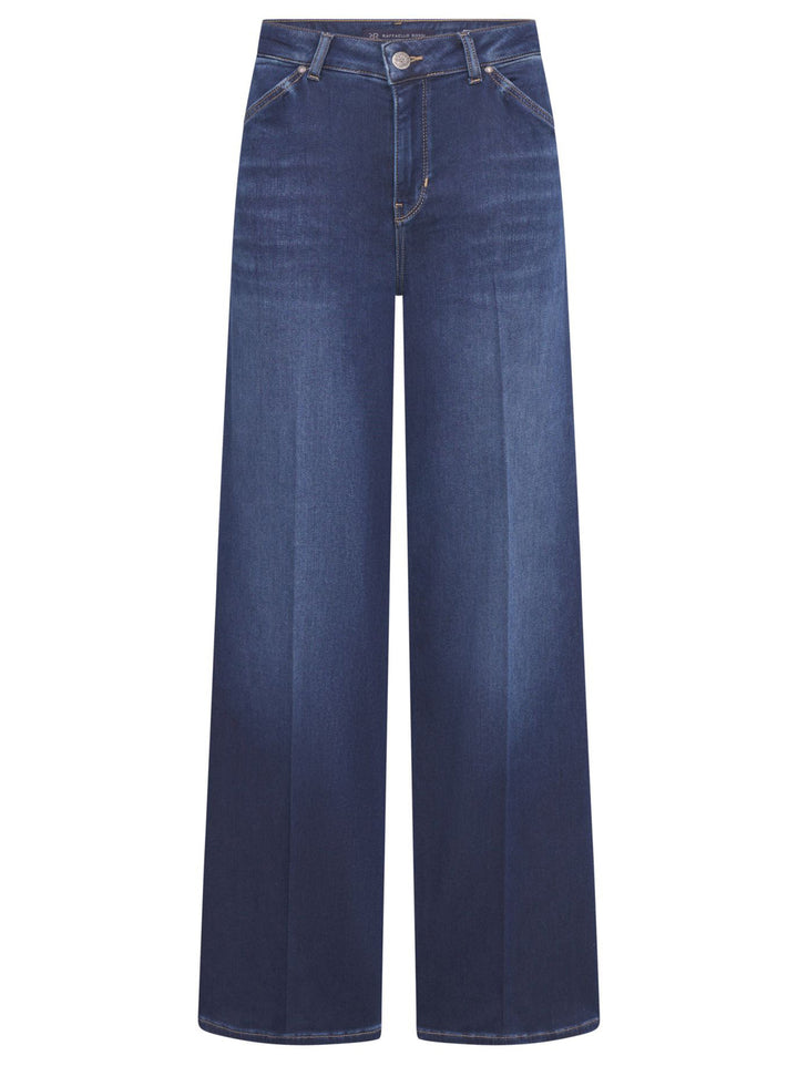 Raffaello Rossi Sena Slouchy Denim – Blauw-49% katoen, 40% lyocell, 9% polyester, 2% elasthaan-DAMES BROEKEN-Blauw