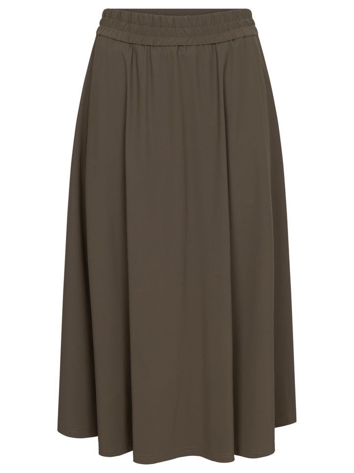 Raffaello Rossi Smea Lange rok – Groen-75% polyamide, 25% elastaan-DAMES ROKKEN-Groen
