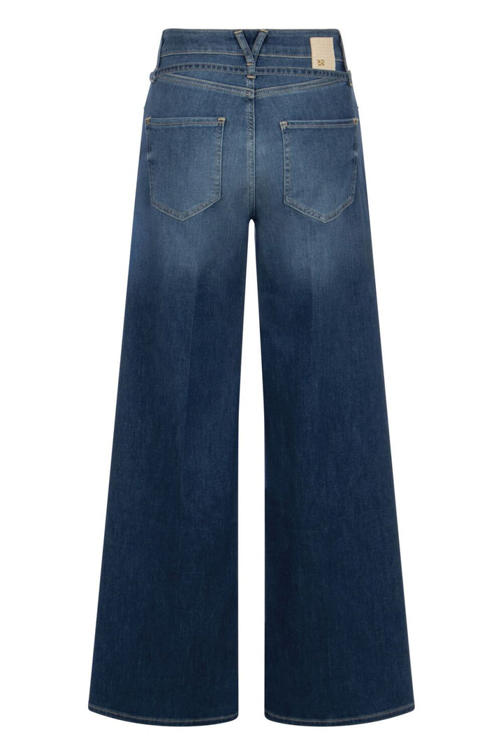 Raffaello Rossi Sventy B jeans-79% Katoen<br />11% Polyester<br />8% Lyocell<br />2% Elastaan-DAMES BROEKEN-Blauw