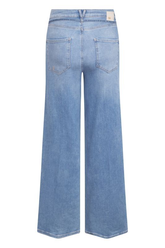 Raffaello Rossi Sventy B Jeans – Blauw-79% katoen, 11% polyester, 8% lyocell, 2% elastaan-DAMES BROEKEN-Blauw