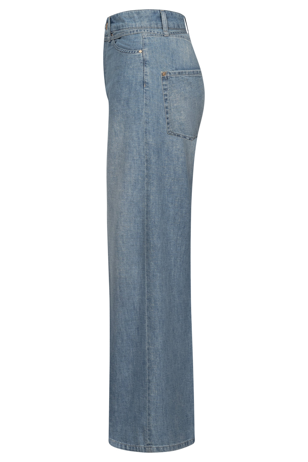 Raffaello Rossi Sventy Belt jeans – Blauw-62% katoen, 32% viscose, 4% polyester, 2% polyamide-DAMES BROEKEN-Blauw