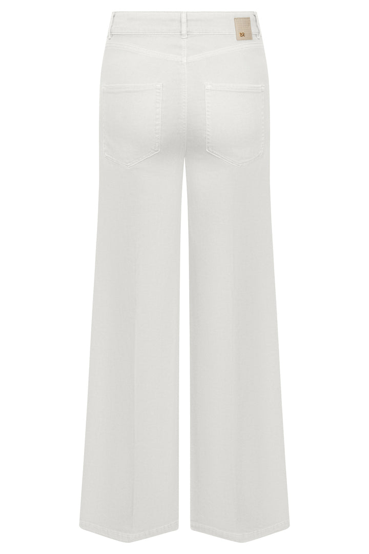 Raffaello Rossi Sventy Jeans – Wit-63% katoen, 25% lyocell, 11% linnen, 1% elastaan-DAMES BROEKEN-Wit