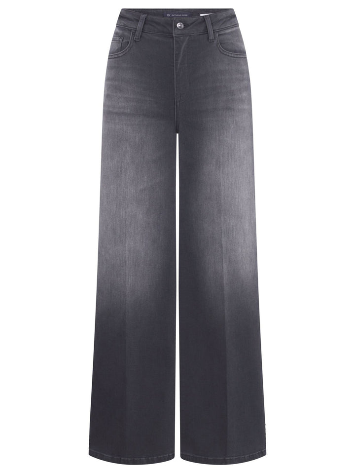 Raffaello Rossi Sventy R Soft Denim – Grijs-80% katoen, 15% lyocell, 3% EMA, 2% elasthaan-DAMES BROEKEN-Grijs