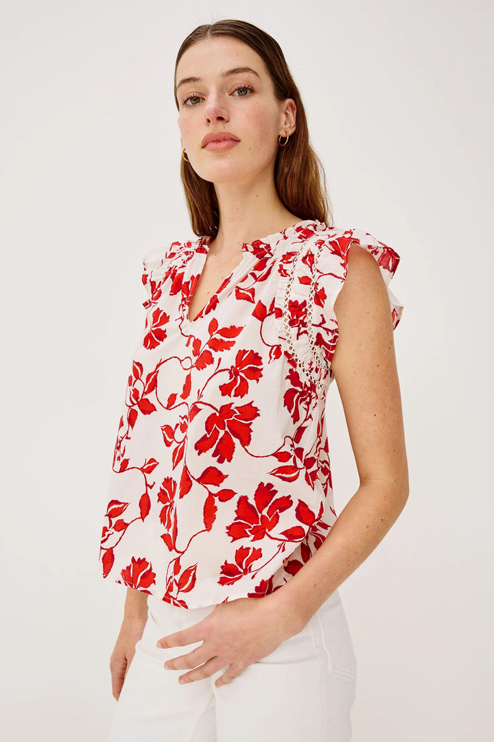 Rails Allea Top – Rood-100% katoen-DAMES TOPS & BLOUSES-Rood