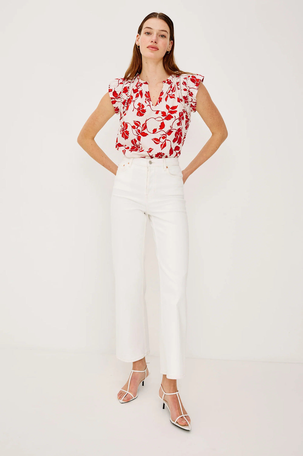 Rails Allea Top – Rood-100% katoen-DAMES TOPS & BLOUSES-Rood