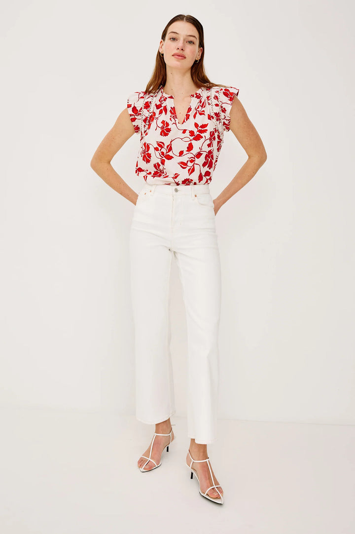 Rails Allea Top – Rood-100% katoen-DAMES TOPS & BLOUSES-Rood
