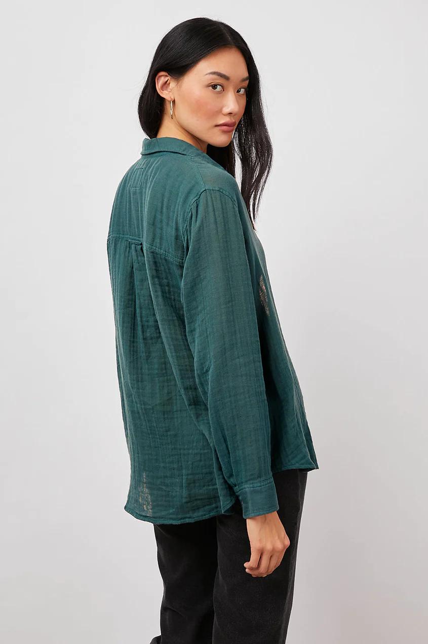 Rails blouse ELLIS Aspen Grove-100% katoen-DAMES TOPS & BLOUSES-Groen