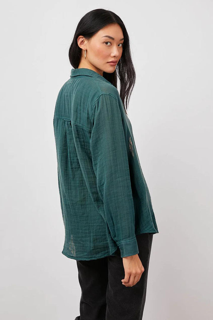 Rails blouse ELLIS Aspen Grove-100% katoen-DAMES TOPS & BLOUSES-Groen