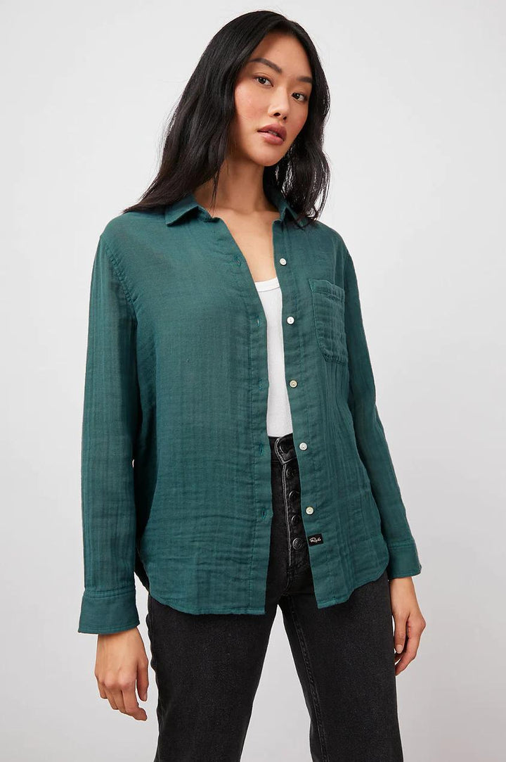 Rails blouse ELLIS Aspen Grove-100% katoen-DAMES TOPS & BLOUSES-Groen