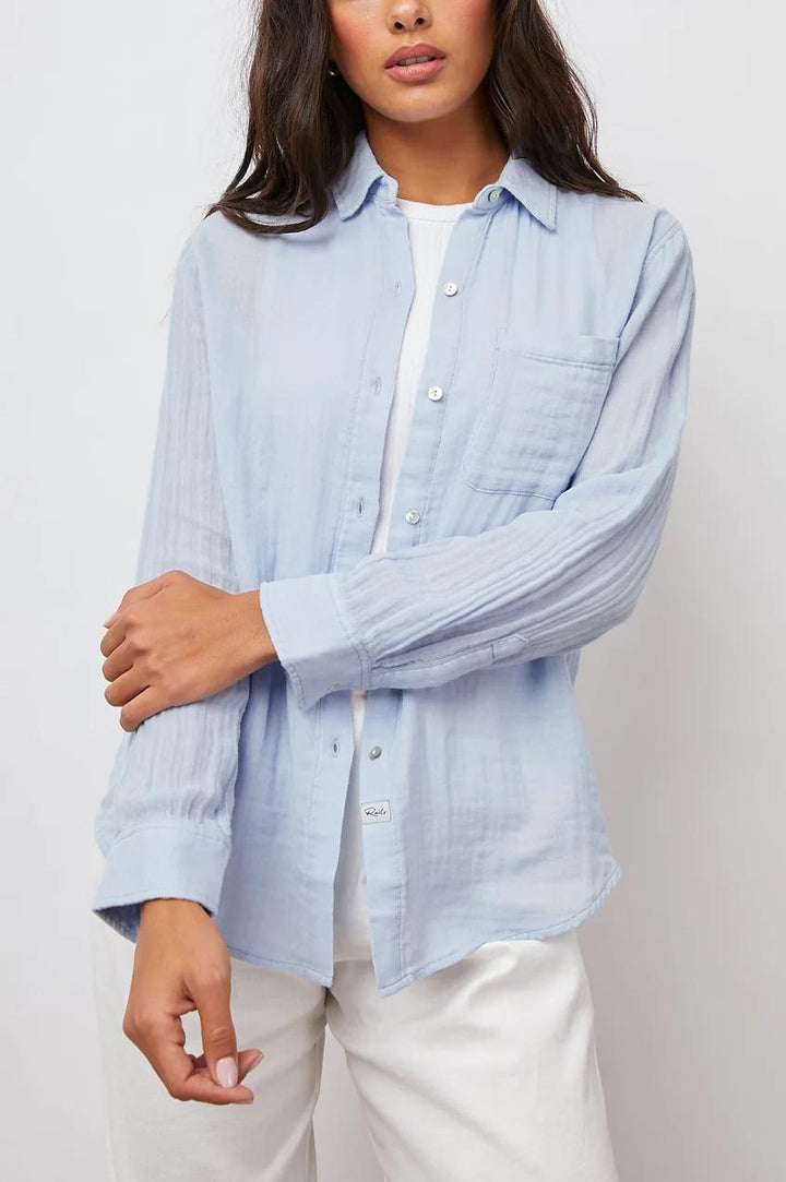 Rails blouse ELLIS bluebell-100% katoen-DAMES TOPS & BLOUSES-Blauw