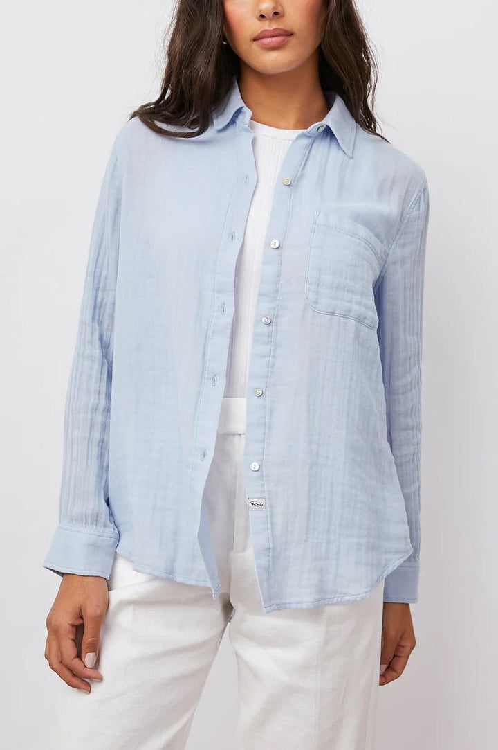Rails blouse ELLIS bluebell-100% katoen-DAMES TOPS & BLOUSES-Blauw