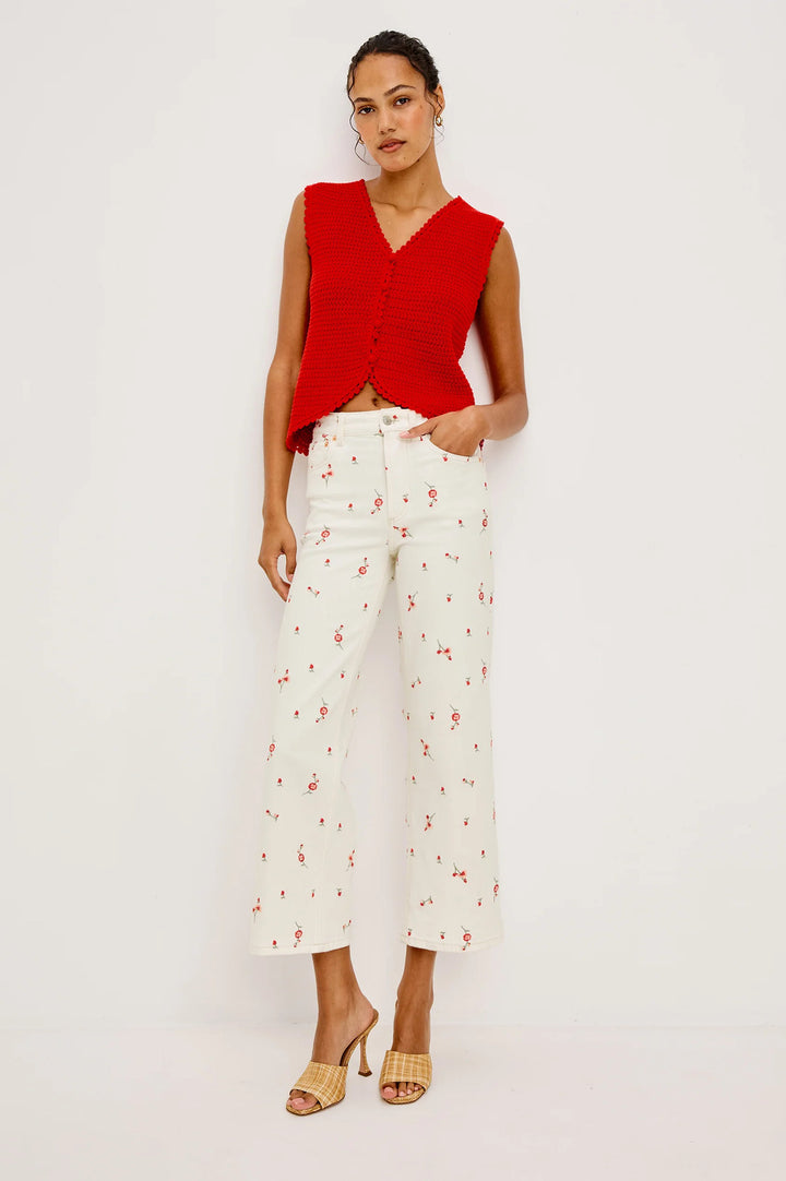 Rails Calypso Mouwloze Trui – Rood-100% katoen-DAMES TRUIEN & VESTEN-Rood