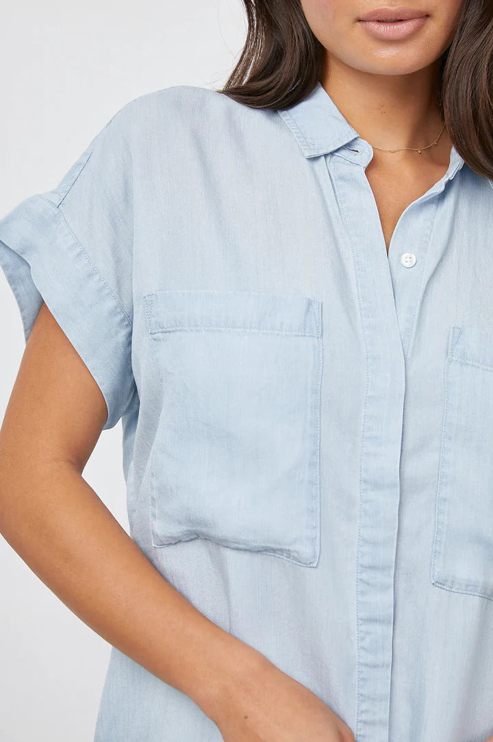 Rails Cito Blouse – Blauw-100% tencel-DAMES TOPS & BLOUSES-Blauw
