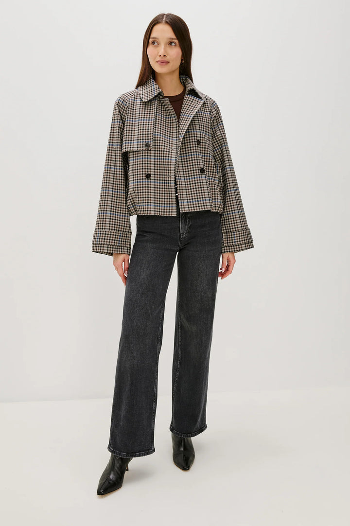 Rails Jett Cropped Trench Jacket – Bruin-97% katoen|, 3% spandex-DAMES JASSEN & JACKS-Bruin