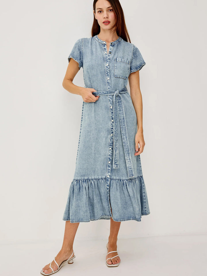 Rails Kahlo Dress – Blauw-75% lyocell, 20% rayon-DAMES JURKEN-Blauw