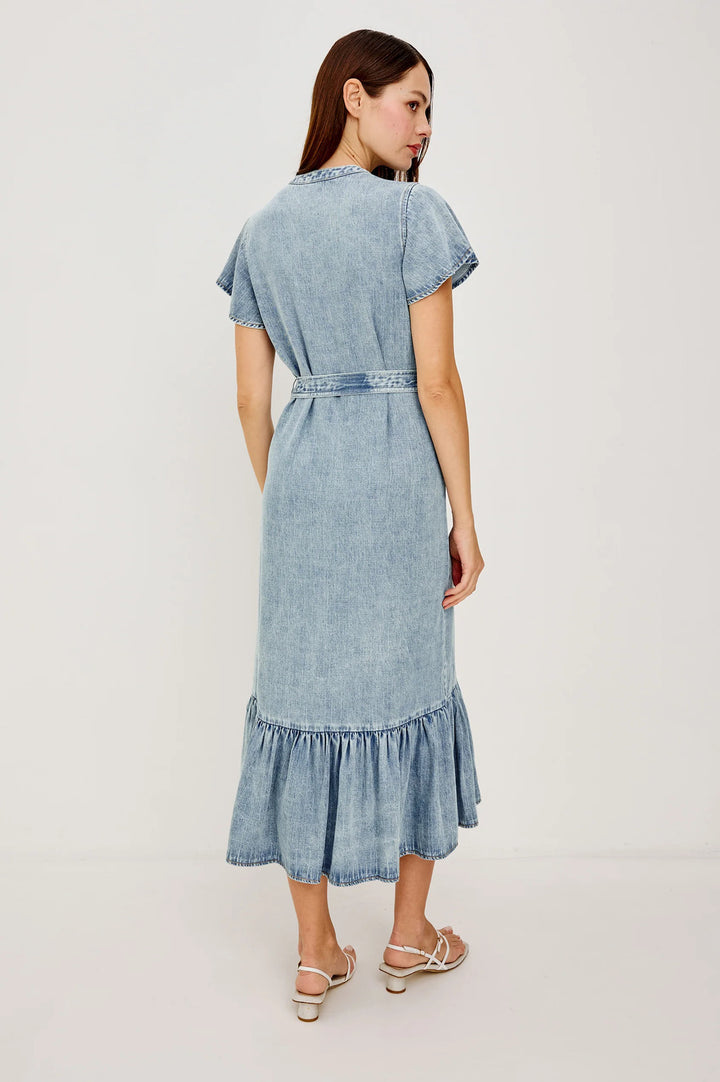 Rails Kahlo Dress – Blauw-75% lyocell, 20% rayon-DAMES JURKEN-Blauw
