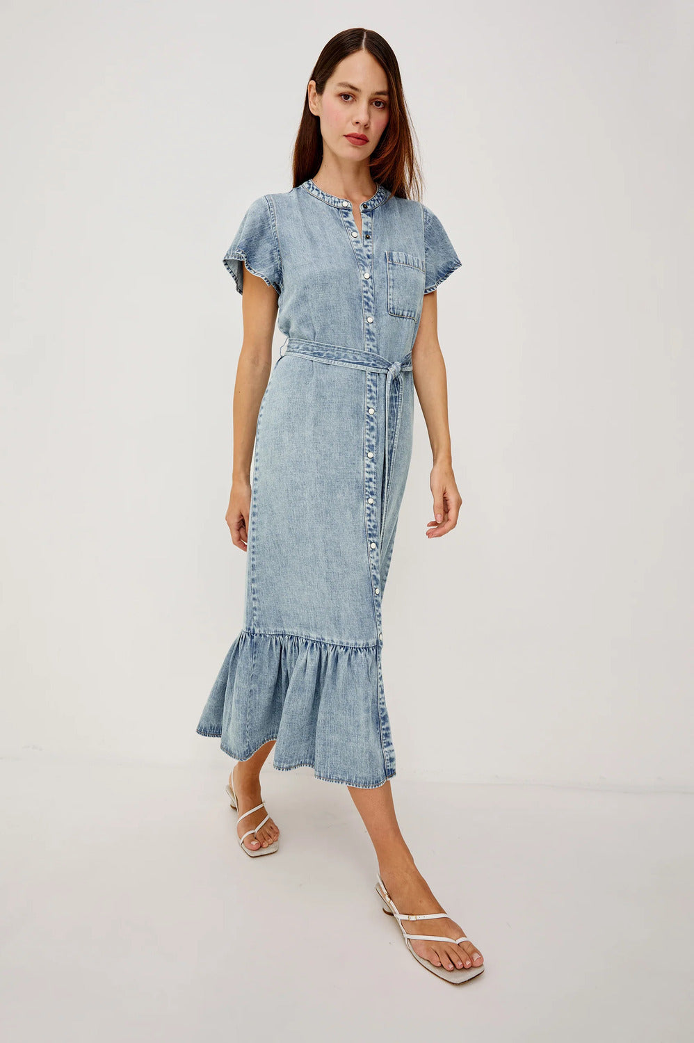 Rails Kahlo Dress – Blauw-75% lyocell, 20% rayon-DAMES JURKEN-Blauw