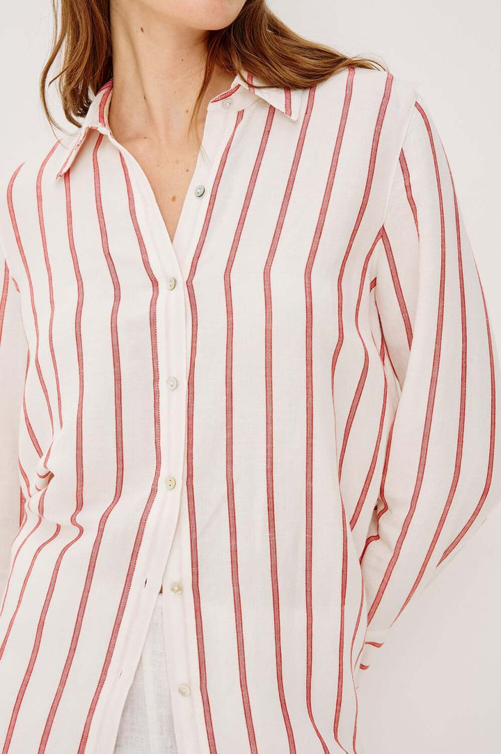 Rails Knox Blouse – Room-55% linnen, 45% rayon-DAMES TOPS & BLOUSES-Room