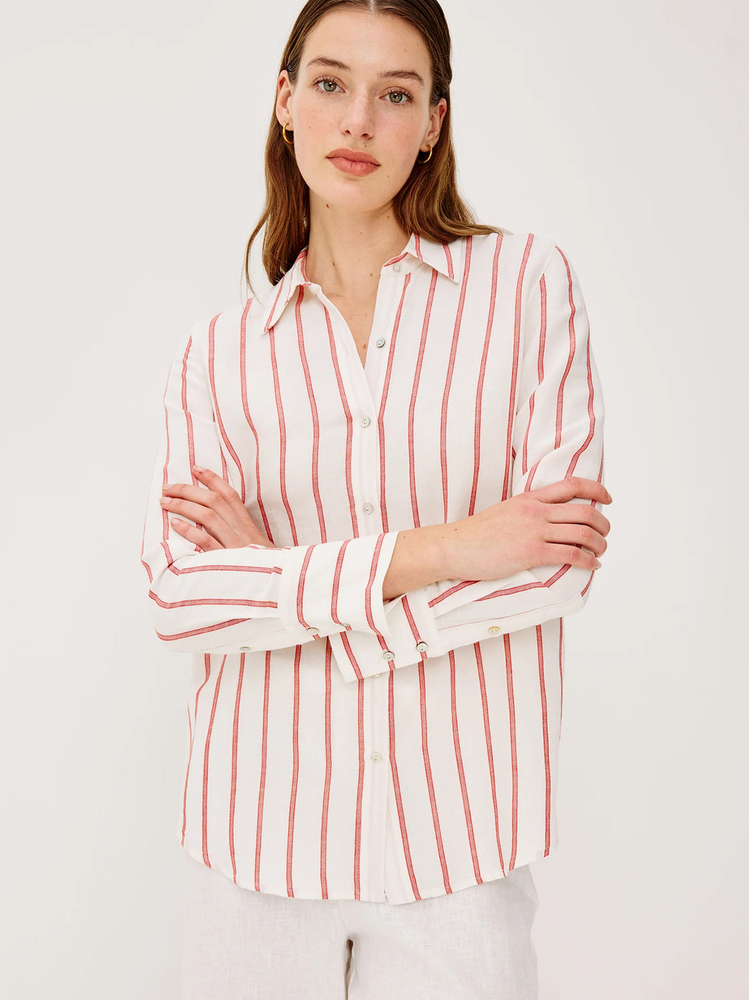 Rails Knox Blouse – Room-55% linnen, 45% rayon-DAMES TOPS & BLOUSES-Room