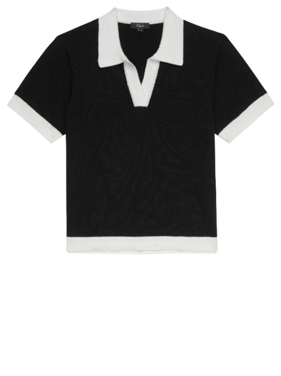 Rails polo ARYA-50% Katoen | 50% Gerecycled polyester.-DAMES TOPS & BLOUSES-Zwart