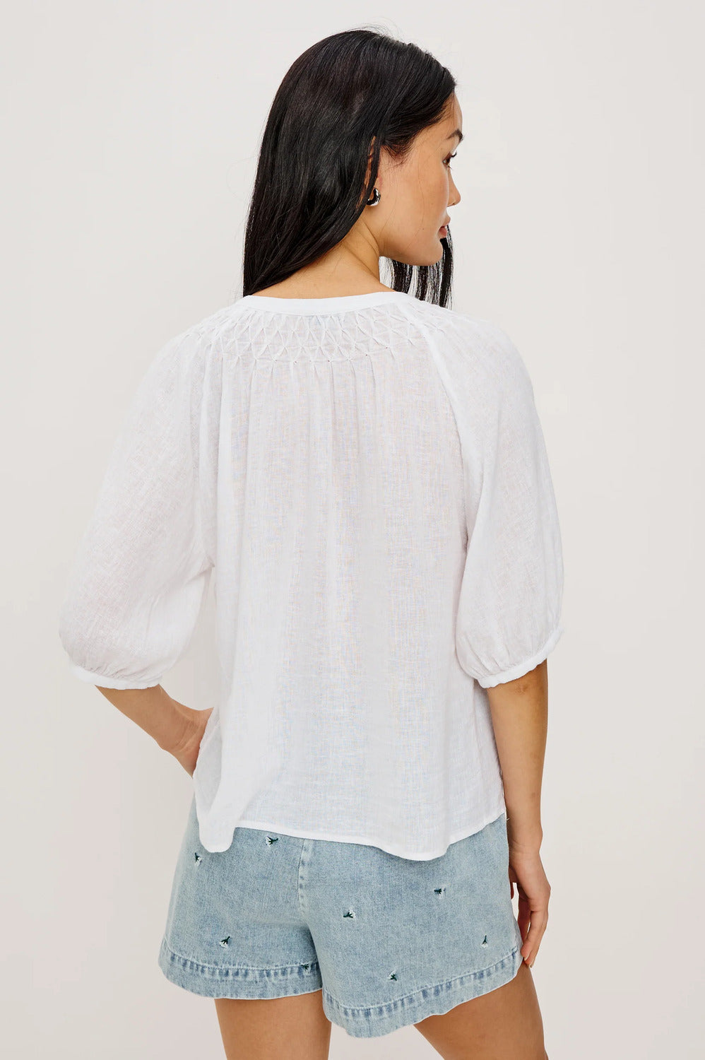 Rails Rix Blouse – Wit-55% linnen, 45% ecovero-DAMES TOPS & BLOUSES-Wit