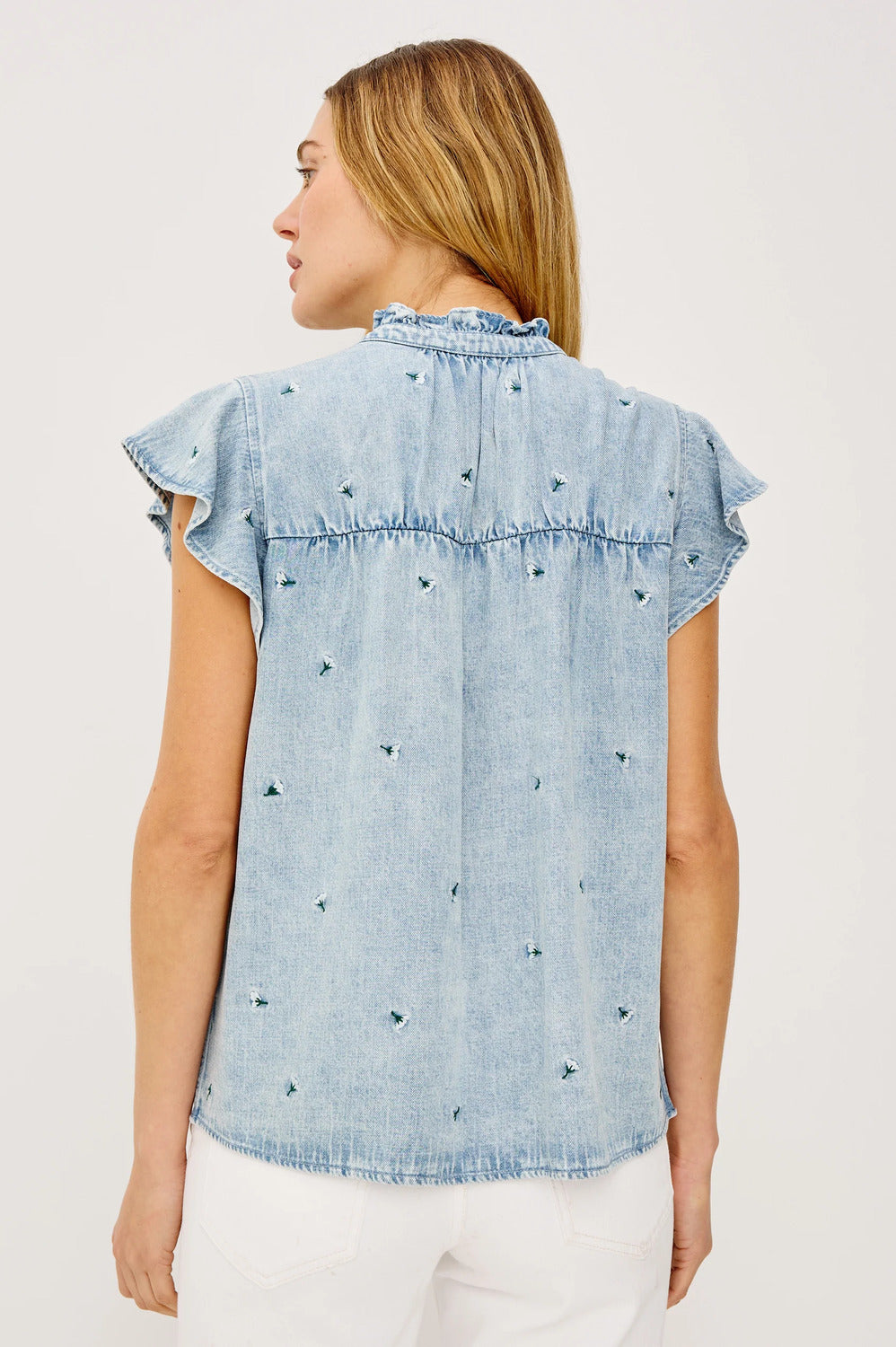 Rails Ruthie Blouse – Blauw-75% lyocell, 25% rayon-DAMES TOPS & BLOUSES-Blauw
