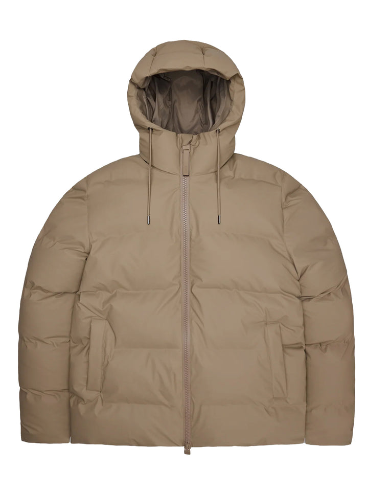 Rains Alta Puffer Jack – Beige-100% polyester-HEREN JASSEN & JACKS-Beige