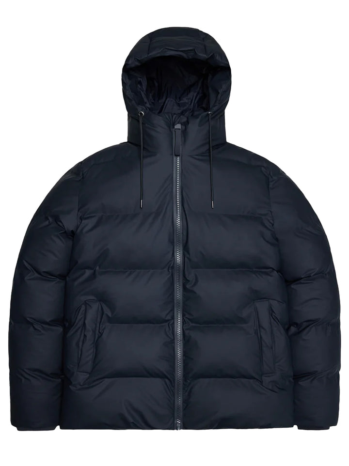 RAINS Alta Puffer Jacket W3T3 – Navy-100% PES (polyester)<br />-HEREN JASSEN & JACKS-Blauw