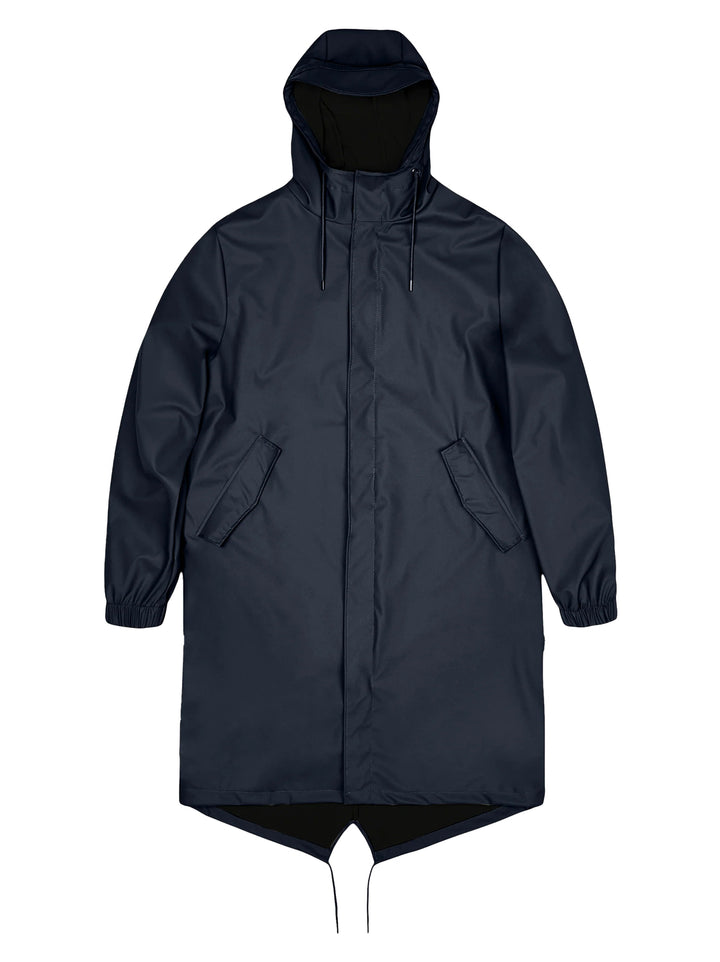 RAINS fishtail parka – Blauw-100% polyester-HEREN JASSEN & JACKS-Blauw