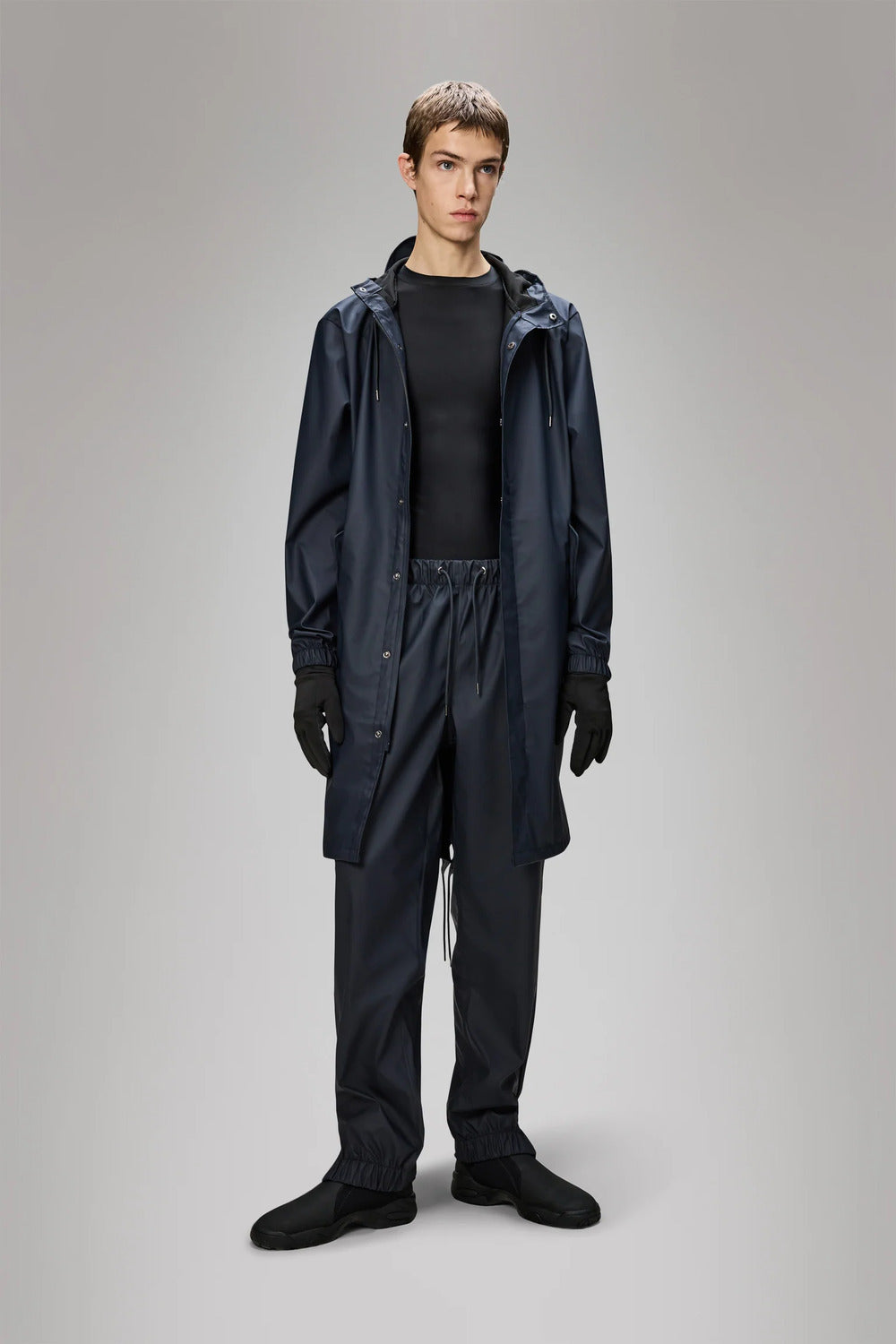 RAINS fishtail parka – Blauw-100% polyester-HEREN JASSEN & JACKS-Blauw