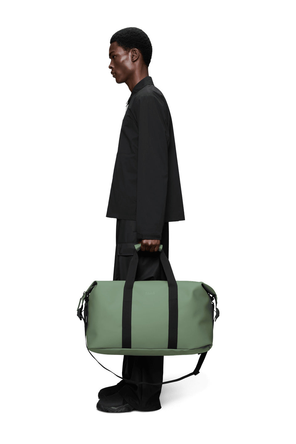 Rains Hilo Weekend Bag W3 – Groen-100% polyester-HEREN ACCESSOIRES-Groen