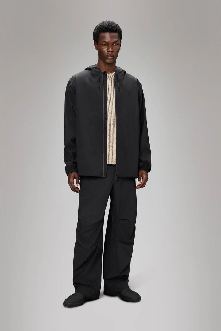 RAINS Suva hardshell jack – Zwart-100% polyester-HEREN JASSEN & JACKS-Zwart