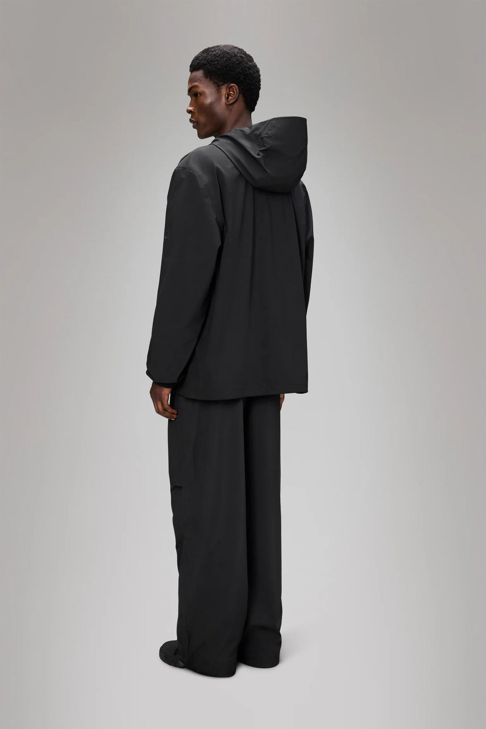 RAINS Suva hardshell jack – Zwart-100% polyester-HEREN JASSEN & JACKS-Zwart