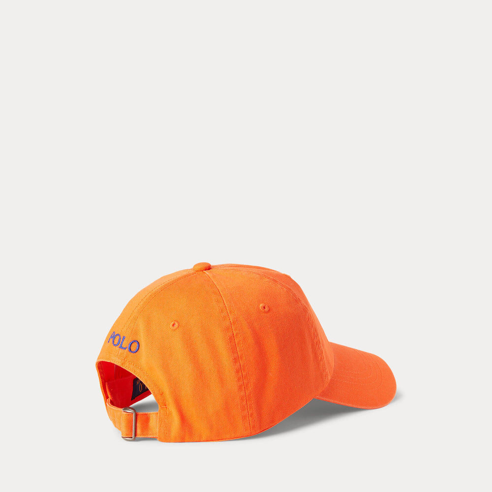 Ralph Lauren Cotton Chino Baseball Cap – Oranje-100% katoen-HEREN ACCESSOIRES-Oranje