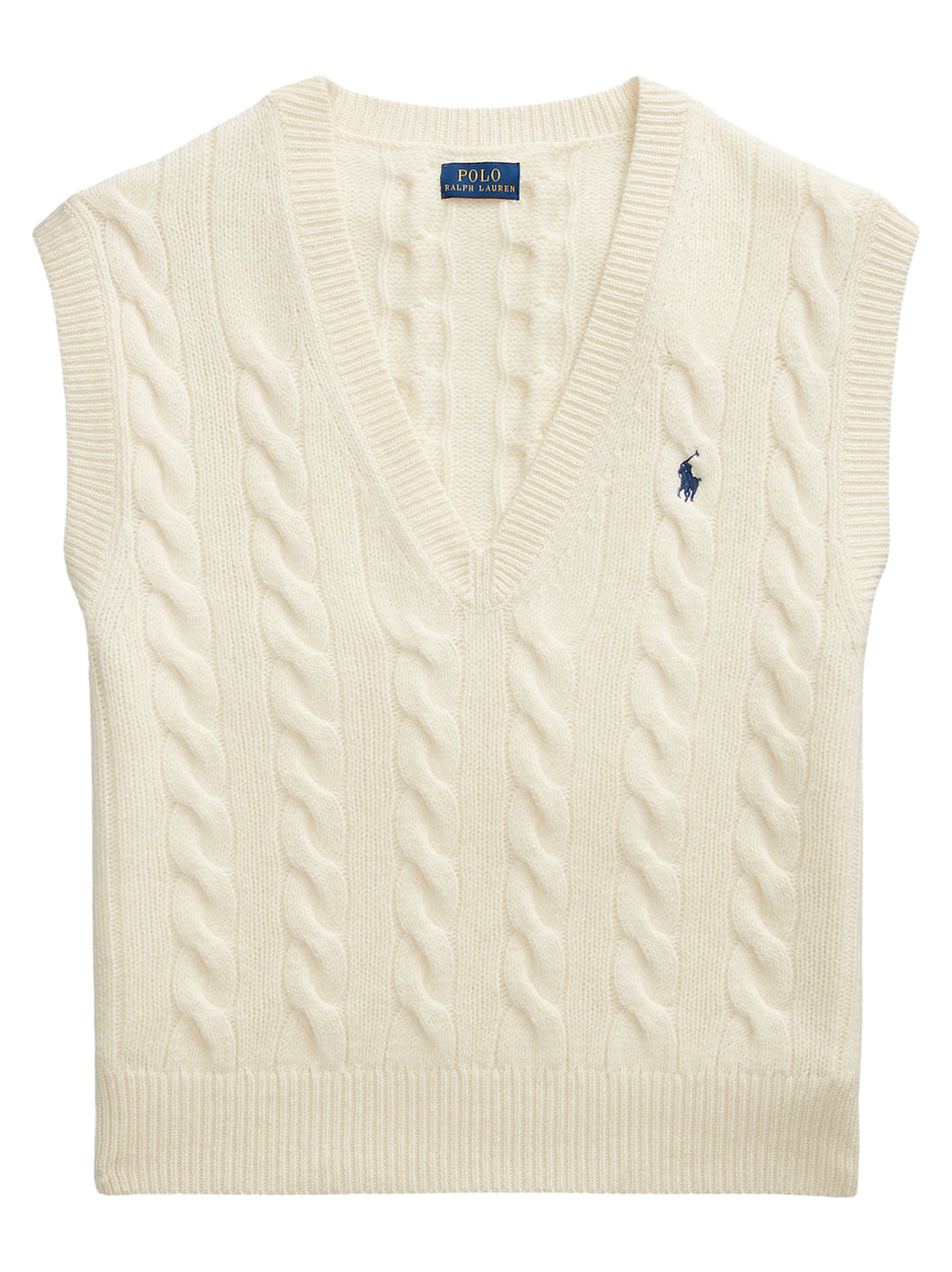Ralph Lauren Kabelgebreide Mouwloze Trui – Room-90% wol, 10% kasjmier-DAMES TRUIEN & VESTEN-Room