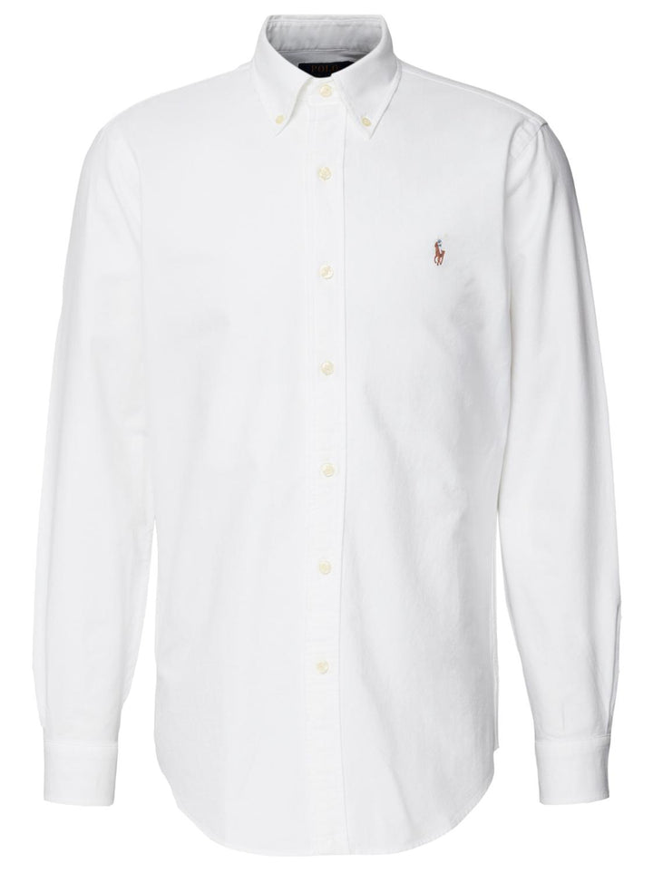 Ralph Lauren Oxford custom fit-100% katoen-HEREN SHIRTS-Wit