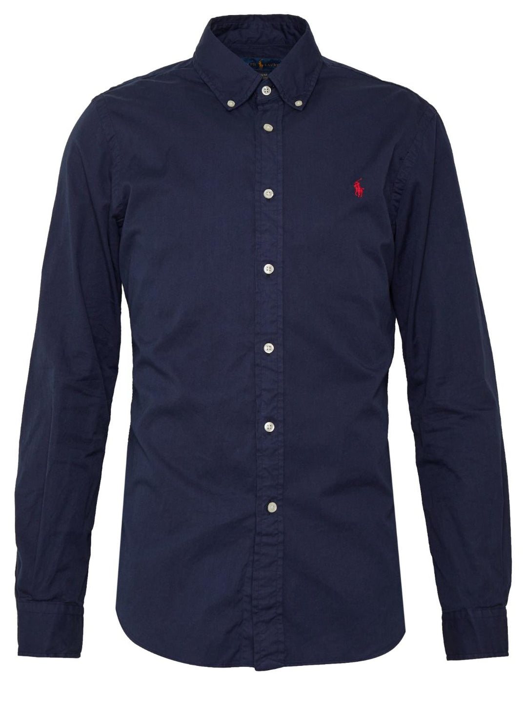 Ralph Lauren Oxford Slim Fit-100% katoen-HEREN SHIRTS-Blauw