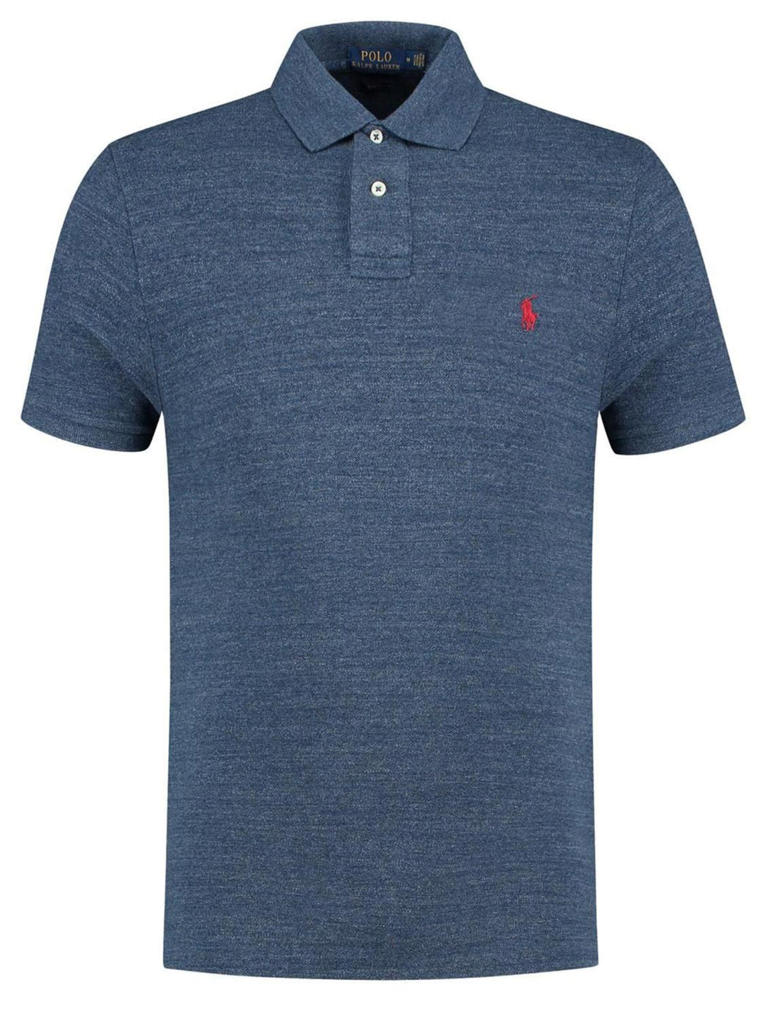 Ralph Lauren polo slim fit-100% katoen-HEREN POLO'S & T-SHIRTS-Blauw