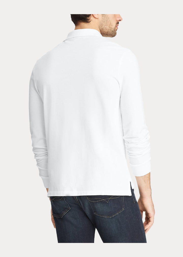 Ralph Lauren polo slim fit-100% katoen-HEREN POLO'S & T-SHIRTS-Wit