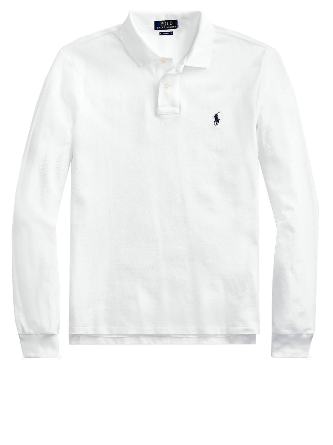 Ralph Lauren polo slim fit-100% katoen-HEREN POLO'S & T-SHIRTS-Wit