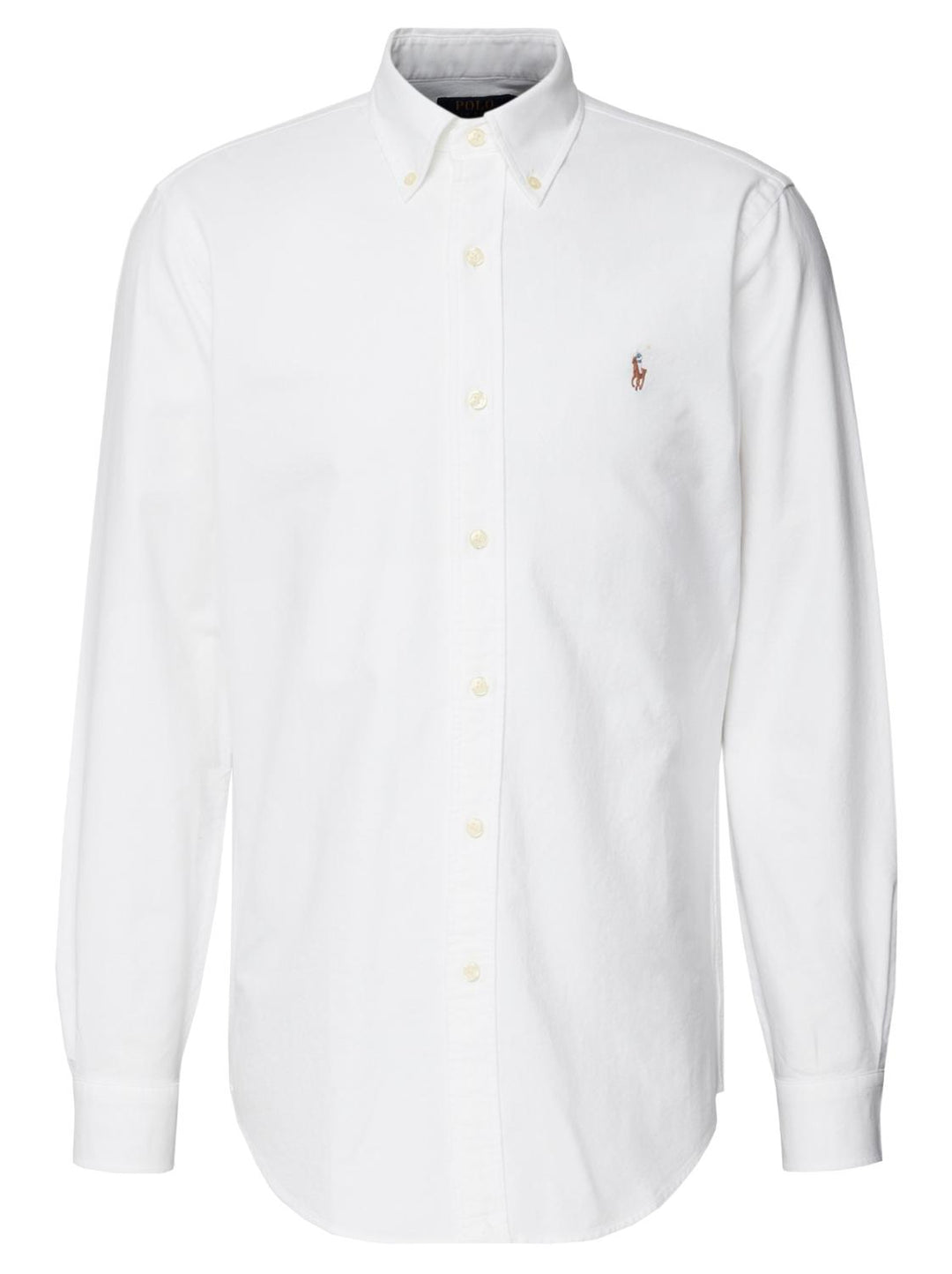Ralph Lauren Stretch Poplin CF-91% katoen, 9% elasthaan-HEREN SHIRTS-Wit