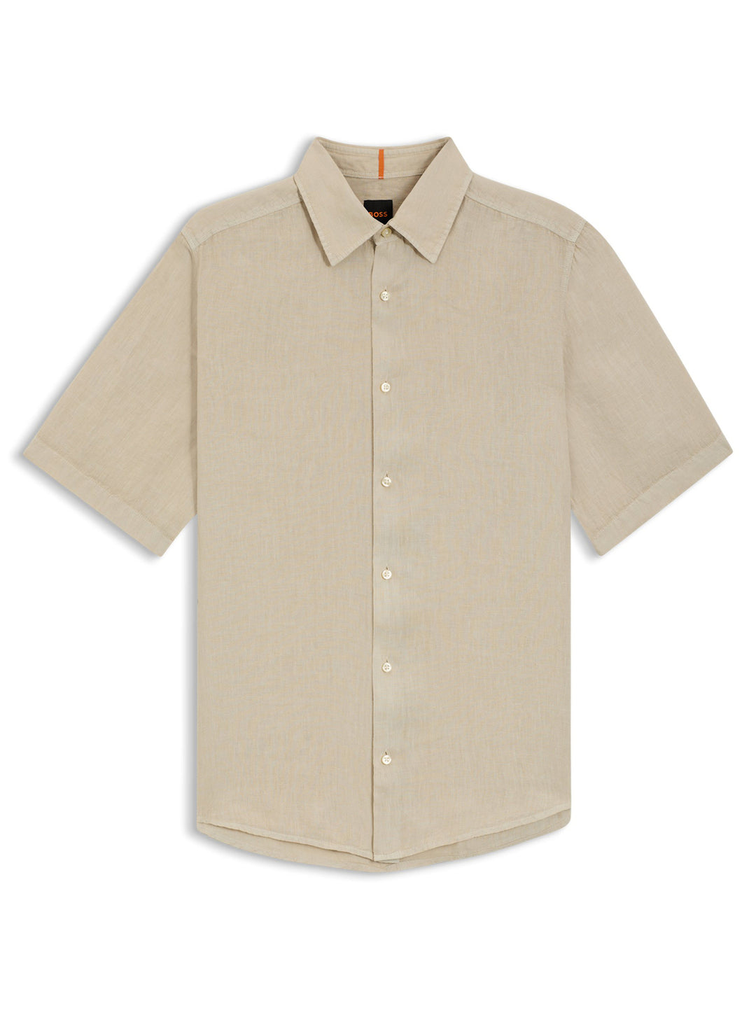 Rash_2_M Regular Fit-100% linnen-HEREN SHIRTS-Beige