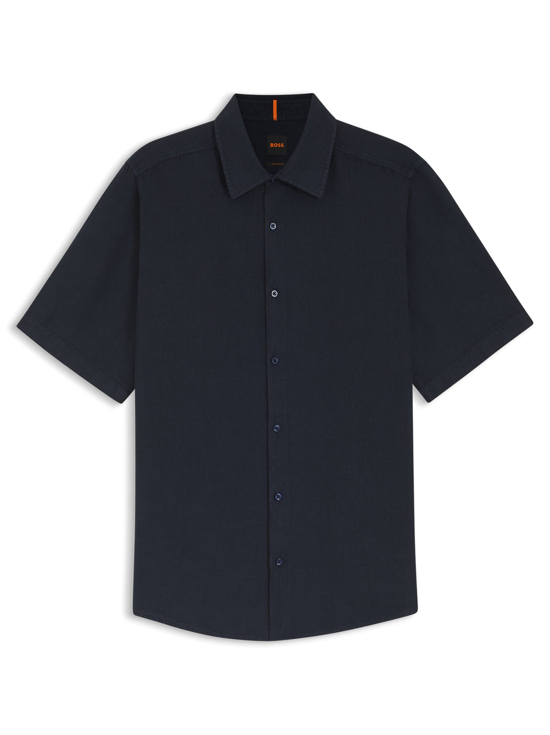 Rash_2_M Regular Fit-100% linnen-HEREN SHIRTS-Blauw