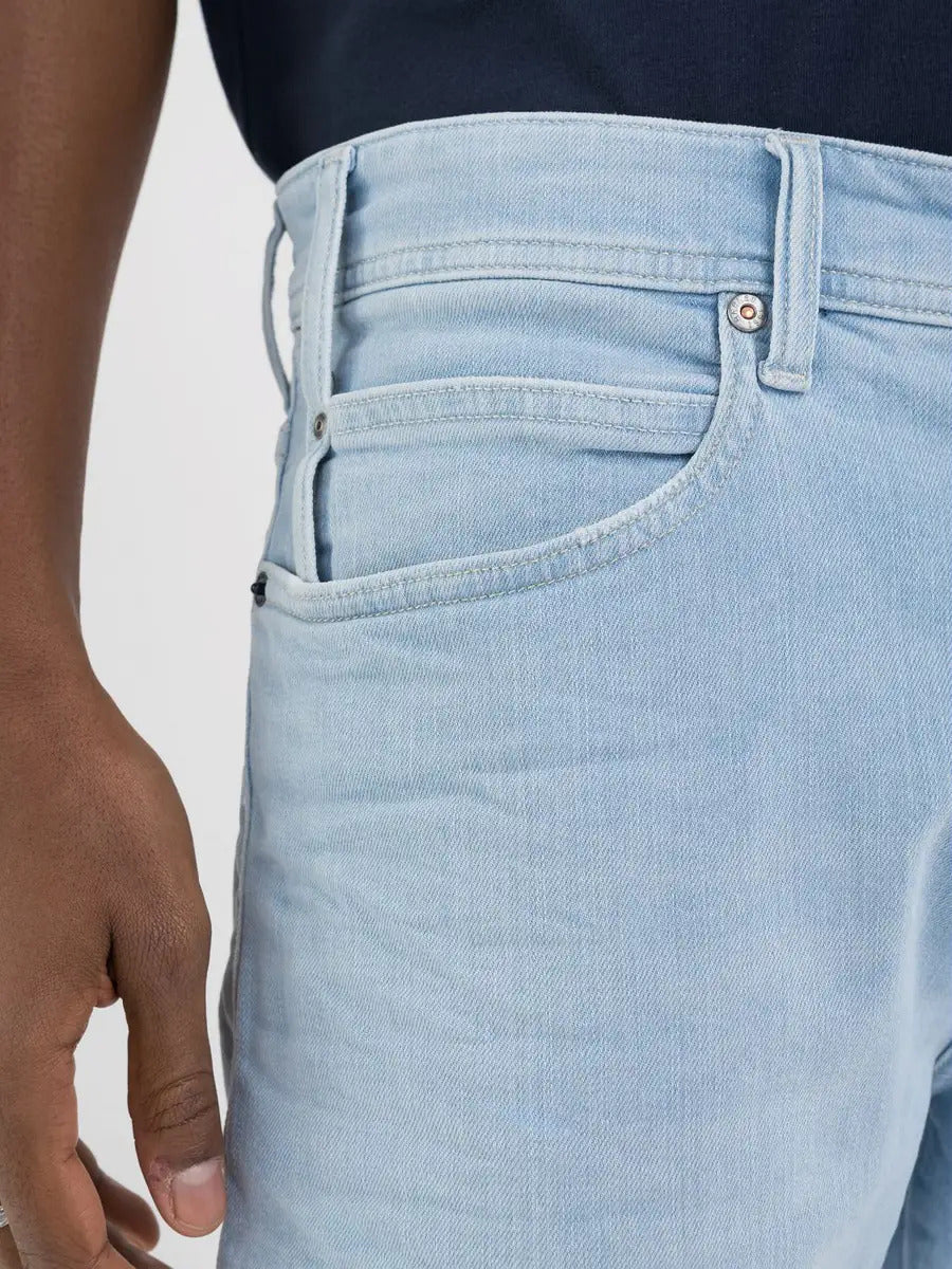 Replay denim shorts light blue-Organisch katoen<br />TC OCS CUC-02480307<br />60% organisch katoen - 39% katoen - 1% elastaan<br />-HEREN BROEKEN-Blauw