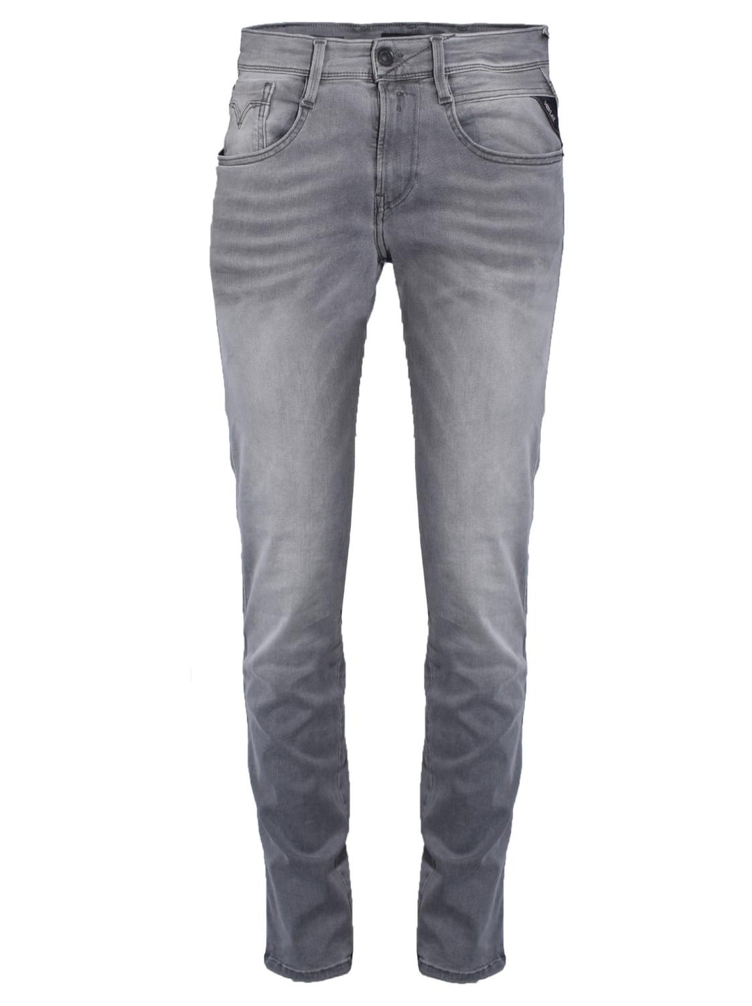 Replay Hyperflex Anbass jeans-87% katoen, 9% polyester, 4% elasthaan-HEREN BROEKEN-Grijs