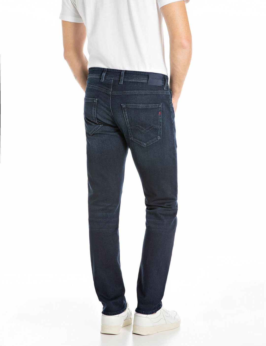 Replay Jeans MA972 – Blauw-99% katoen, 1 elastaan-HEREN BROEKEN-Blauw